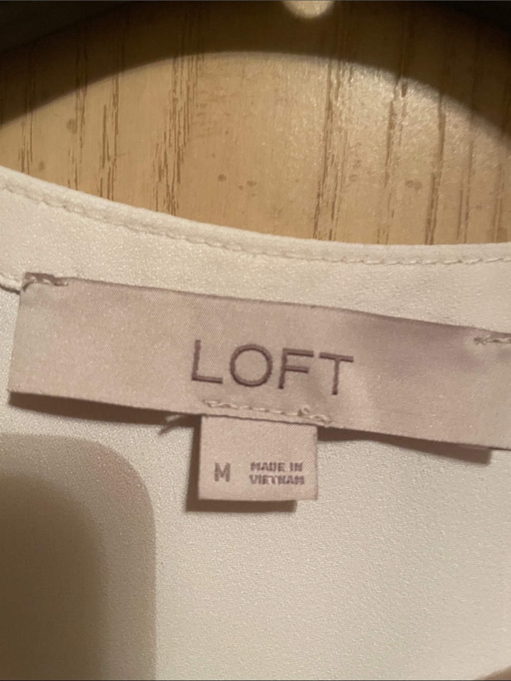 LOFT Cream Sleeveless Pleat-Front Tunic Blouse - Picture 3 of 4